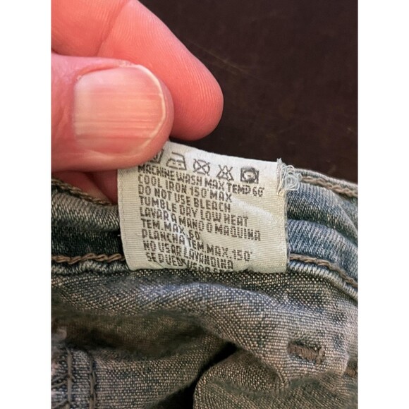 By Deep Jeans Womens 5 Blue Light Wash Low Rise Stretch Bootcut Y2K Style - Picture 9 of 9